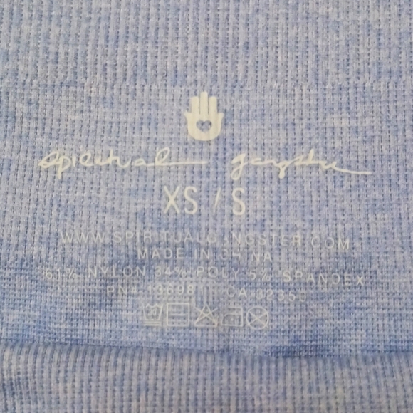 Spiritual Gangster Heather Blue Biker Shorts - Picture 4 of 4